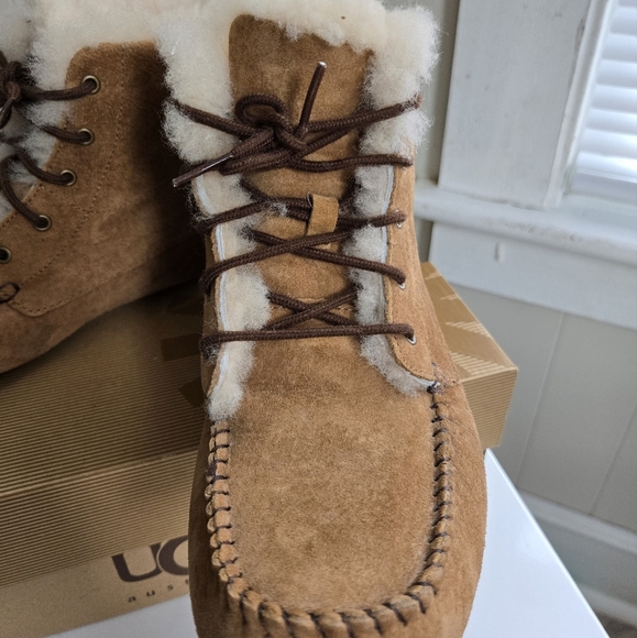 UGG Tan Suede Boots - Picture 3 of 11